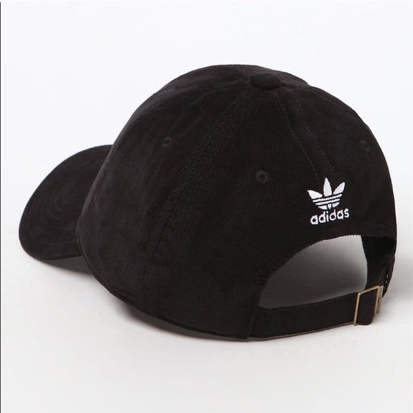 Adidas Originals black corduroy baseball cap NWT - Picture 2 of 8
